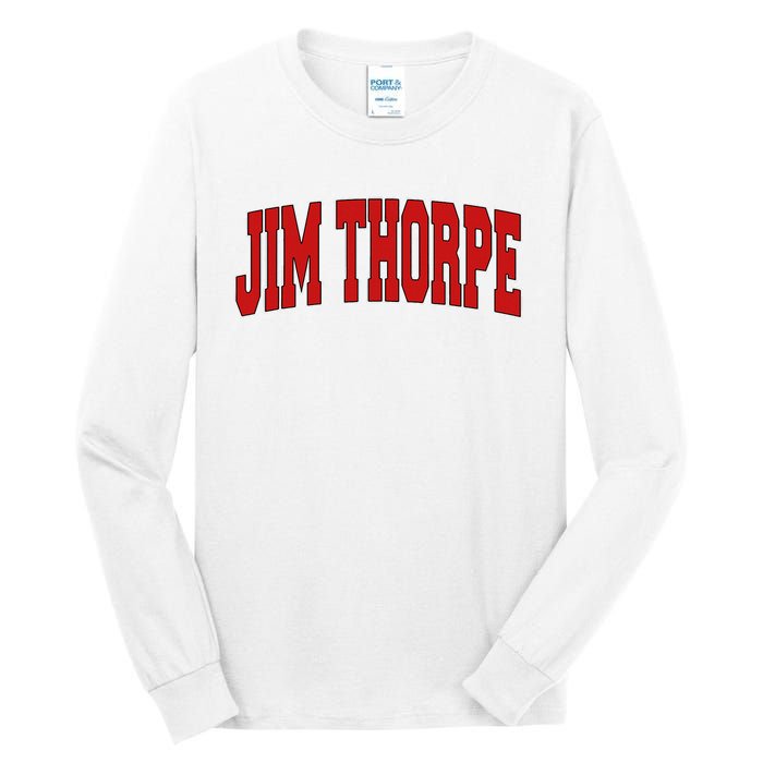 Jim Thorpe Pa Pennsylvania Varsity Style Usa Tall Long Sleeve T-Shirt