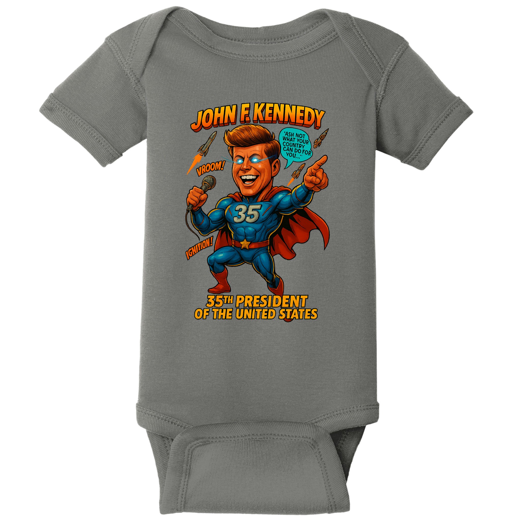 JFK The Presidential Chronicles Baby Bodysuit