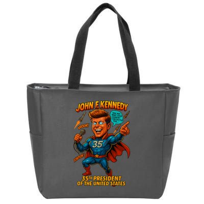 JFK The Presidential Chronicles Zip Tote Bag