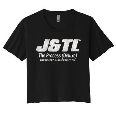 J&Tl The Process Deluxe Presented In Hidefinition Women's Crop Top Tee