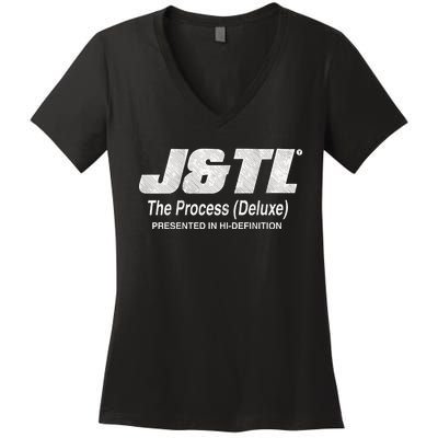 J&Tl The Process Deluxe Presented In Hidefinition Women's V-Neck T-Shirt