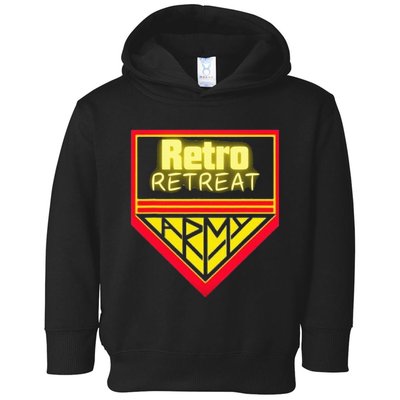 Join The Retro Retreat Army Toddler Hoodie