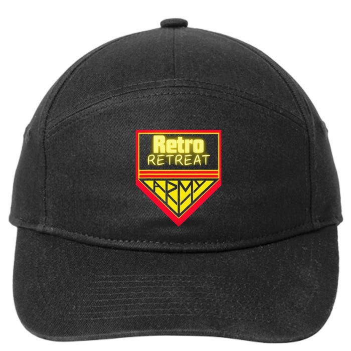 Join The Retro Retreat Army – Trendy Graphic 7-Panel Snapback Hat
