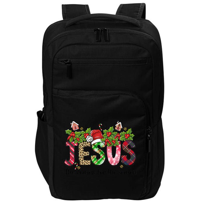 Jesus The Reason For The Season Christian Christmas God  Impact Tech Backpack