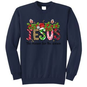 Jesus The Reason For The Season Christian Christmas God  Tall Sweatshirt