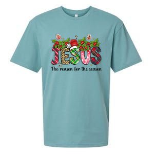 Jesus The Reason For The Season Christian Christmas God  Sueded Cloud Jersey T-Shirt