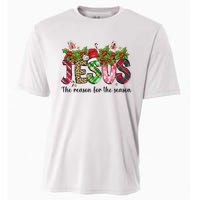 Jesus The Reason For The Season Christian Christmas God  Cooling Performance Crew T-Shirt