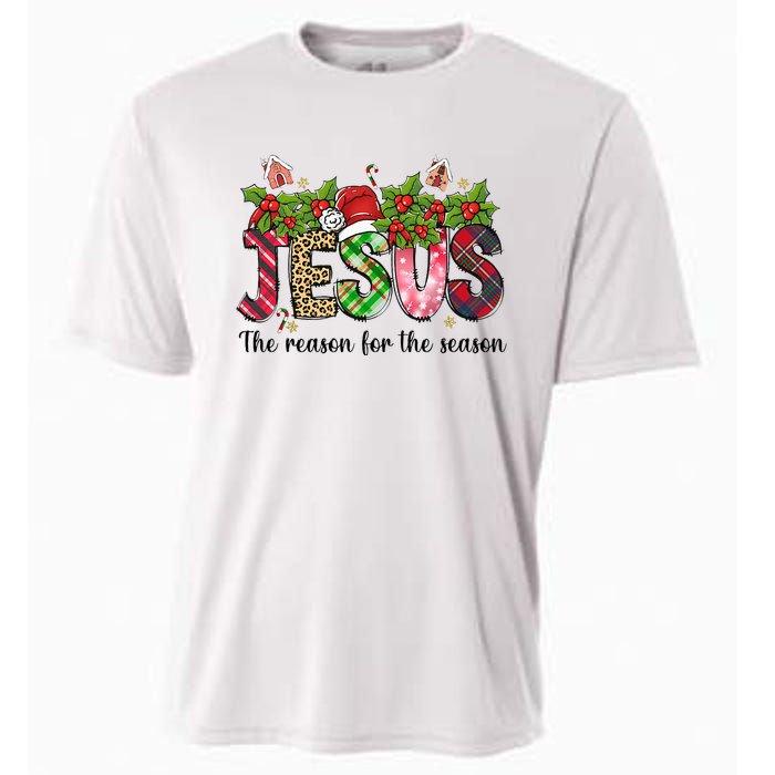 Jesus The Reason For The Season Christian Christmas God  Cooling Performance Crew T-Shirt