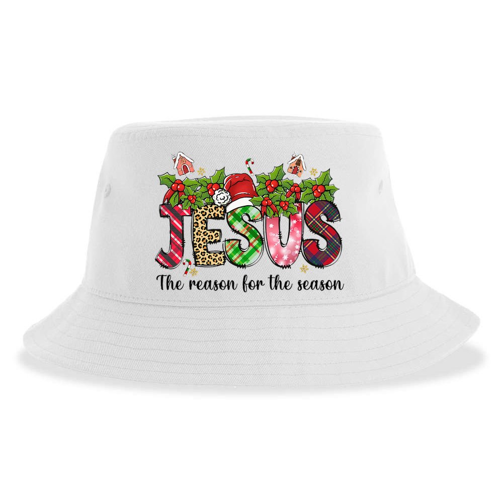 Jesus The Reason For The Season Christian Christmas God  Sustainable Bucket Hat