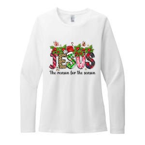 Jesus The Reason For The Season Christian Christmas God  Womens CVC Long Sleeve Shirt