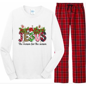 Jesus The Reason For The Season Christian Christmas God  Long Sleeve Pajama Set