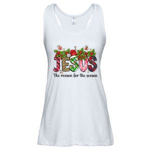 Jesus The Reason For The Season Christian Christmas God  Ladies Essential Flowy Tank