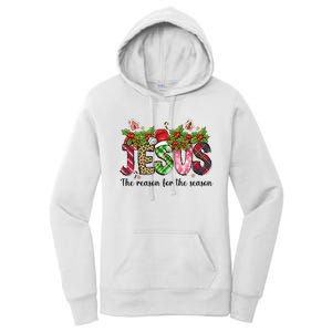 Jesus The Reason For The Season Christian Christmas God  Women's Pullover Hoodie