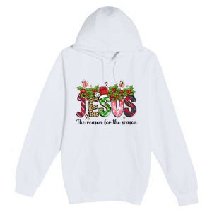 Jesus The Reason For The Season Christian Christmas God  Premium Pullover Hoodie