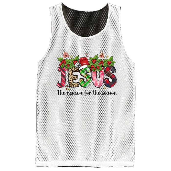 Jesus The Reason For The Season Christian Christmas God  Mesh Reversible Basketball Jersey Tank