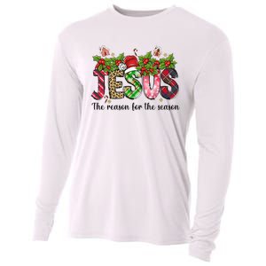 Jesus The Reason For The Season Christian Christmas God  Cooling Performance Long Sleeve Crew