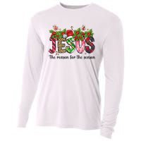 Jesus The Reason For The Season Christian Christmas God  Cooling Performance Long Sleeve Crew