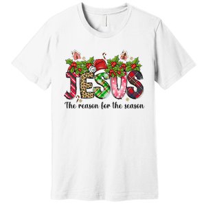 Jesus The Reason For The Season Christian Christmas God  Premium T-Shirt