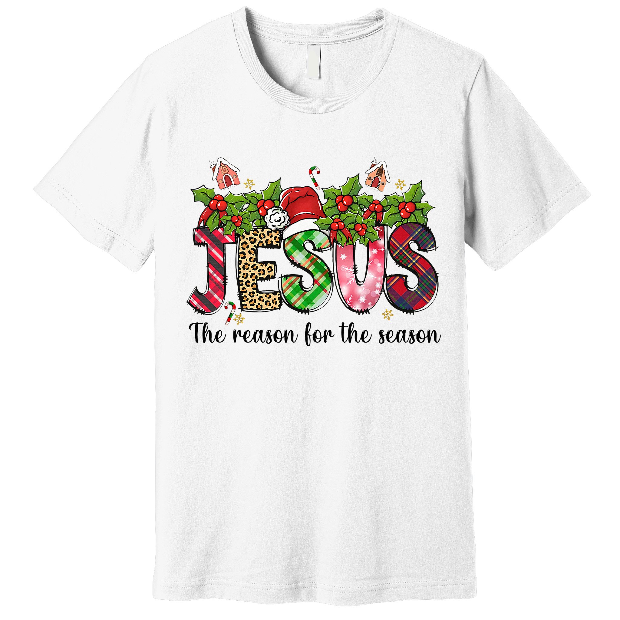 Jesus The Reason For The Season Christian Christmas God  Premium T-Shirt