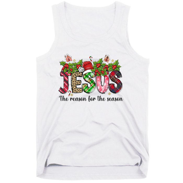 Jesus The Reason For The Season Christian Christmas God  Tank Top