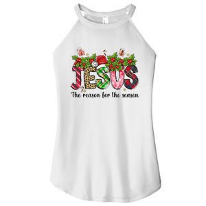 Jesus The Reason For The Season Christian Christmas God  Women's Perfect Tri Rocker Tank