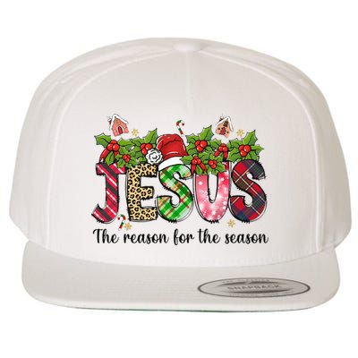 Jesus The Reason For The Season Christian Christmas God  Wool Snapback Cap