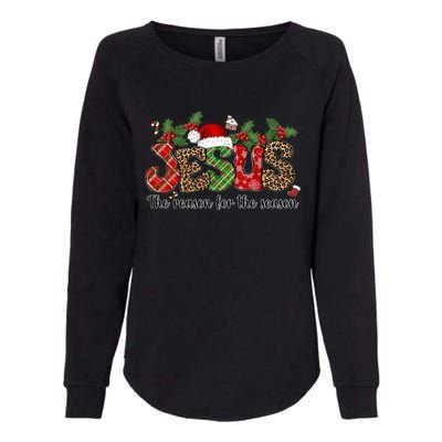 Jesus The Reason For The Season Christ Xmas Stocking Stuffer Gift Womens California Wash Sweatshirt