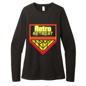 Join The Retro Retreat Army – Trendy Graphic Womens CVC Long Sleeve Shirt