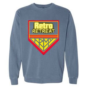 Join The Retro Retreat Army – Trendy Graphic Garment-Dyed Sweatshirt