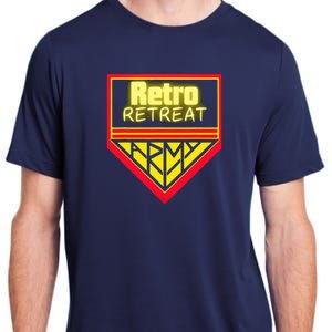 Join The Retro Retreat Army – Trendy Graphic Adult ChromaSoft Performance T-Shirt