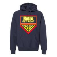 Join The Retro Retreat Army – Trendy Graphic Premium Hoodie