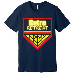 Join The Retro Retreat Army – Trendy Graphic Premium T-Shirt