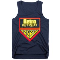 Join The Retro Retreat Army – Trendy Graphic Tank Top