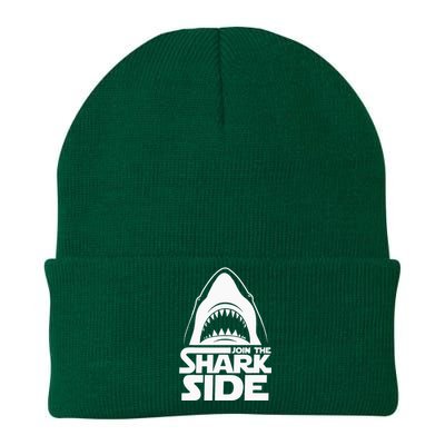 Join The Shark Side Funny Shark Lover Ocean Wildlife Knit Cap Winter Beanie