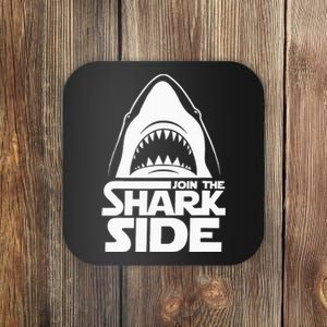 Join The Shark Side Funny Shark Lover Ocean Wildlife Coaster