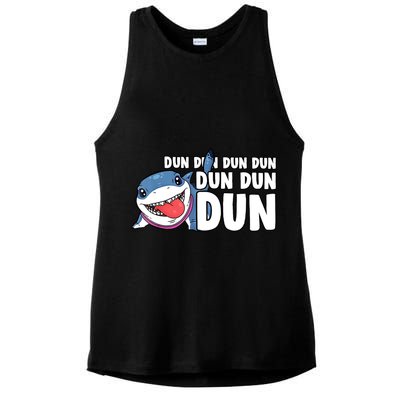 Jeff The Supper Hero Jeff Shark The Land Gaming Ladies PosiCharge Tri-Blend Wicking Tank