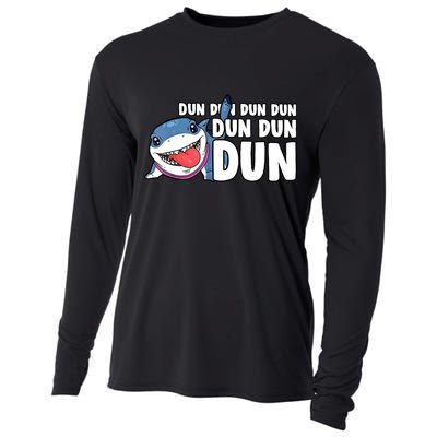 Jeff The Supper Hero Jeff Shark The Land Gaming Cooling Performance Long Sleeve Crew