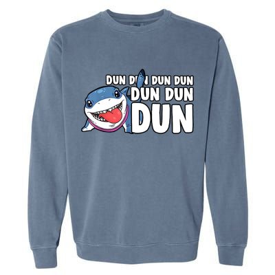 Jeff The Supper Hero Jeff Shark The Land Gaming Garment-Dyed Sweatshirt