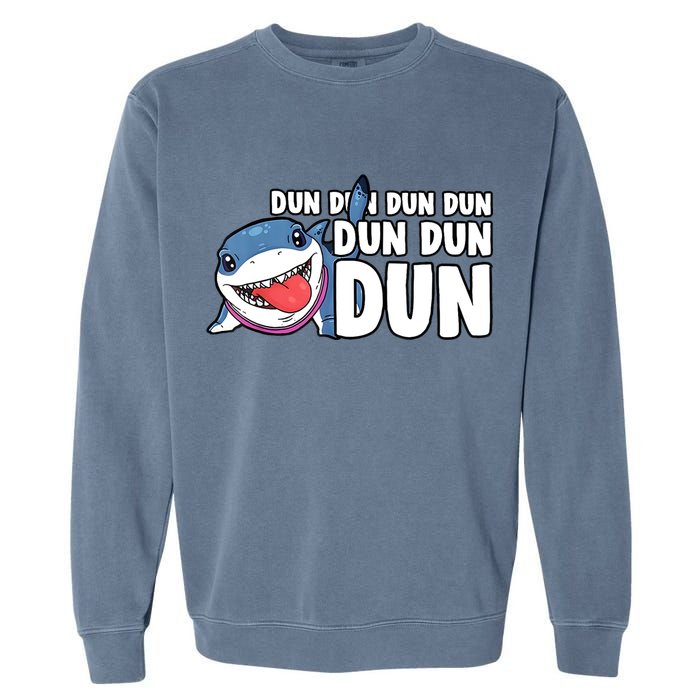 Jeff The Supper Hero Jeff Shark The Land Gaming Garment-Dyed Sweatshirt