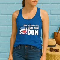 Jeff The Supper Hero Jeff Shark The Land Gaming Womens Tank Top