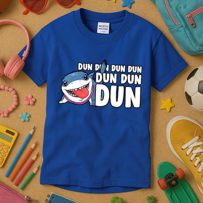 Jeff The Supper Hero Jeff Shark The Land Gaming Kids T-Shirt