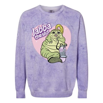 Jabba The Slut Colorblast Crewneck Sweatshirt