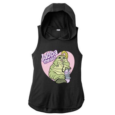 Jabba The Slut Ladies PosiCharge Tri-Blend Wicking Draft Hoodie Tank