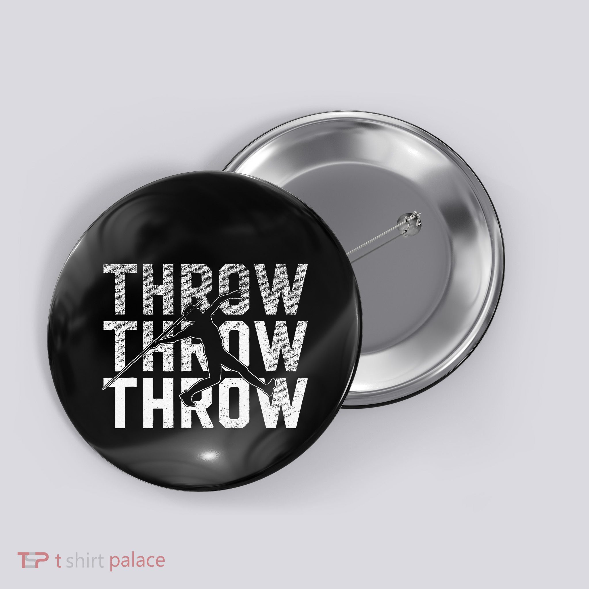 Javelin Throw Sports Thrower Athlete Track Button