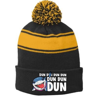 Jeff The Supper Hero Jeff Shark The Land Gaming Stripe Pom Pom Beanie