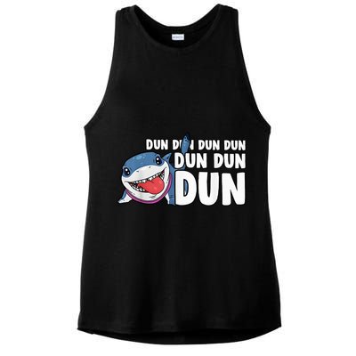 Jeff The Supper Hero Jeff Shark The Land Gaming Ladies PosiCharge Tri-Blend Wicking Tank