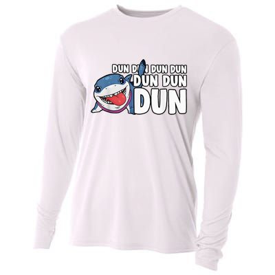 Jeff The Supper Hero Jeff Shark The Land Gaming Cooling Performance Long Sleeve Crew
