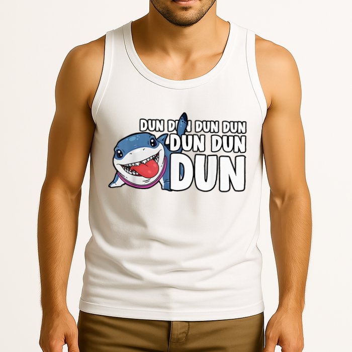 Jeff The Supper Hero Jeff Shark The Land Gaming Tank Top