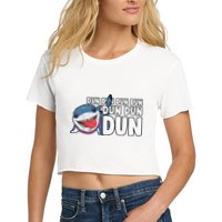 Jeff The Supper Hero Jeff Shark The Land Gaming Crop Top