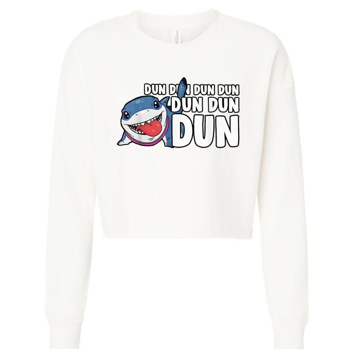 Jeff The Supper Hero Jeff Shark The Land Gaming Cropped Pullover Crew